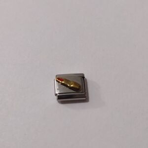 Red Lipstick 💄 Italian Link Stainless Steel Nomination Style Charm‎